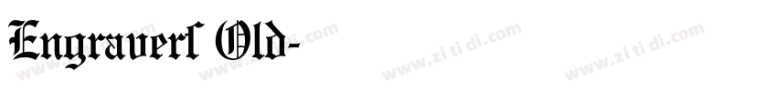 Engravers Old字体转换